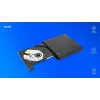 Ārējais plāns DVD±RW diskdzinis SAVIO AK-43, USB 2.0, melns, atbalsta CD/DVD lasīšanu/rakstīšanu (24x CD, 8x DVD)