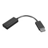 Lenovo 4X90R61023 video kabeļa adapteris 0,225 m DisplayPort HDMI A tipa (standarta) Melns