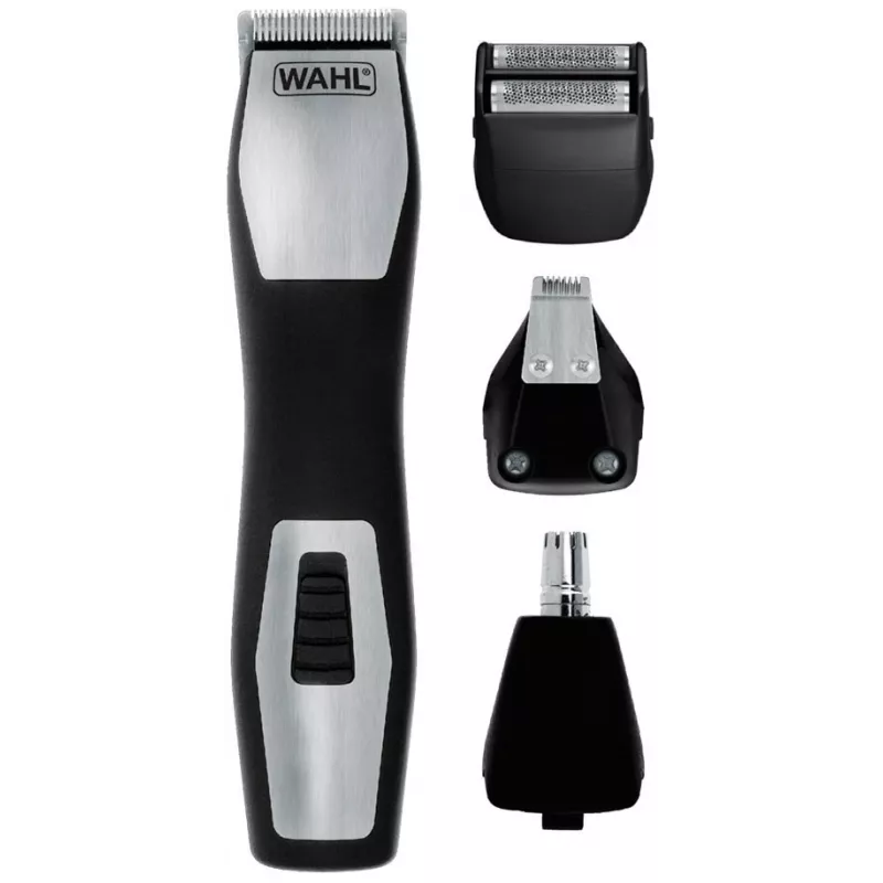 Trimmeris Wahl GroomsMan Pro ar bateriju, melns, nerūsējošais tērauds, 0.7 mm, 3 cm