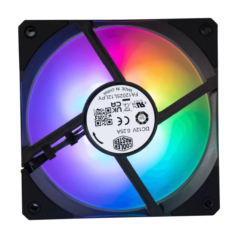Ventilators Cooler Master Mobius 120P ARGB 2400 RPM melns