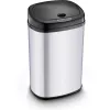 Atkritumu tvertne LAMART LT8021 nerūsējošais tērauds, pedālis, kustību sensors, 30 L, 34×25×54 cm