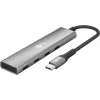 Goobay Slim 4 portu USB centrmezgls USB-C uz 5 Gbit/s - -Plug> 4x -Socket (76564)