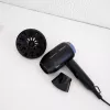 Matu žāvētājs Taurus Studio Glow 1500 — 1400 W, 3 siltuma līmeņi, 2 ātrumi, salokāms, pakarināms, melns