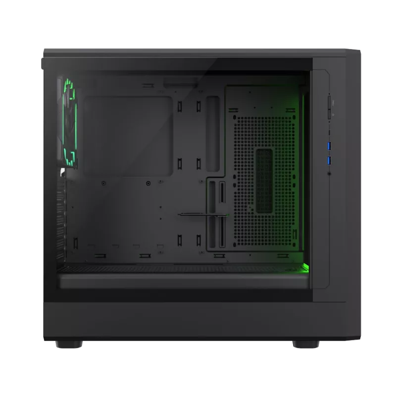 Gamemax korpuss | CLAW 460 BK | Melns | Mid-Tower | Barošanas bloks nav iekļauts