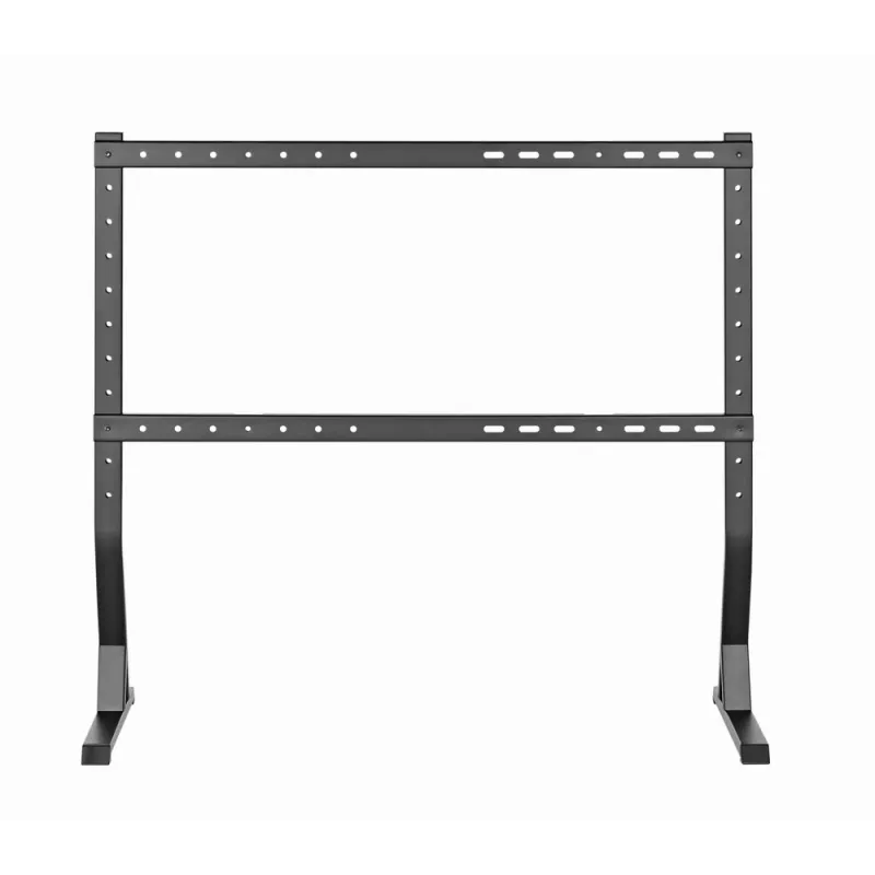 Grīdas televizora statīvs GEMBIRD TVS-D90F-01 45–90 collu televizoriem, tērauda, fiksēts augstums, VESA 200x200–800x400, maks. slodze 60 kg, 970×800×525 mm