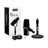 Shure MV7+-K-BNDL - pults/vokālais mikrofons ar XLR/USB-C savienotāju, melns + galda statīvs GATOR