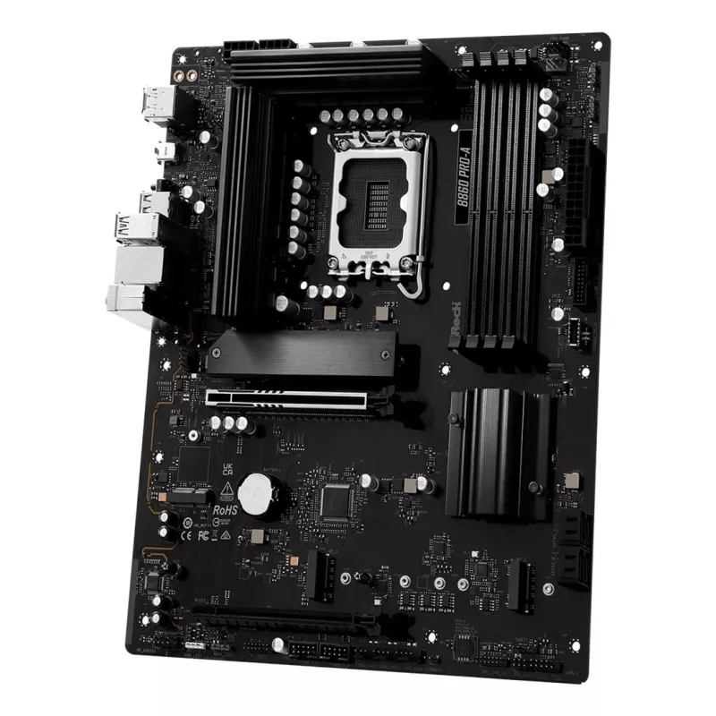 Mātesplate ASRock B860 Pro-A — Intel B860 ATX, LGA 1851, DDR5, 4x DIMM, 256GB, 2.5Gb LAN, 1x M.2, 4x SATA III