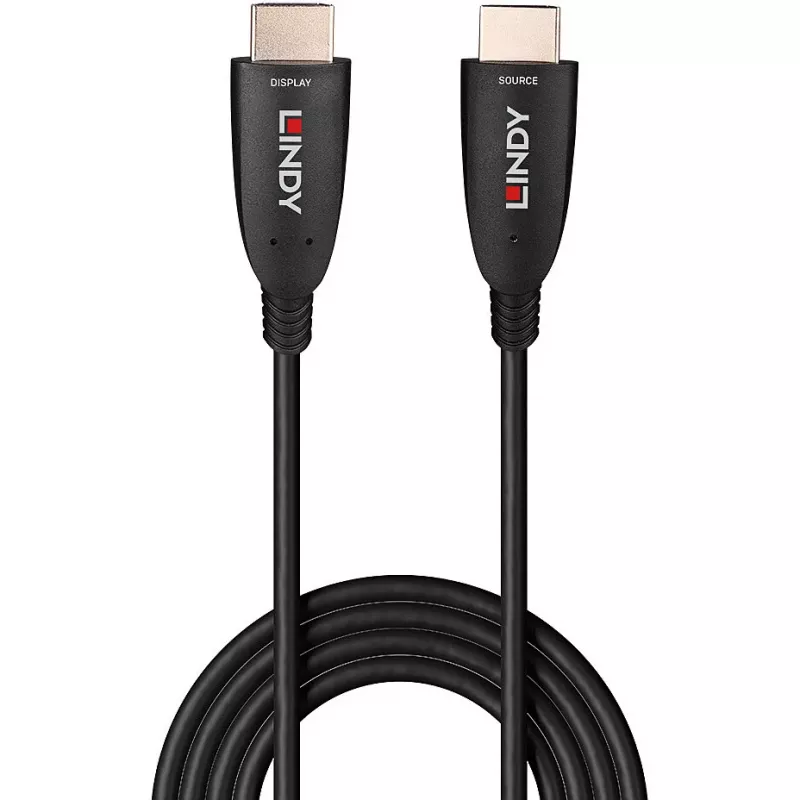Lindy 20 m optiskās šķiedras hibrīda HDMI 8K60 kabelis