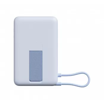 Power bank Xiaomi BHR08PCGL 5900 mAh Li-Ion ar bezvadu uzlādi, USB-C, Zils