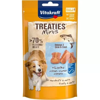 Suņu našķis Vitakraft VITAKRAFT Treaties Minis 48 g — hipoalerģisks ar zivju garšu, bez lipekļa un konservantiem