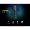 Rokas lukturis Nitecore MH12 Pro melns LED 3300 lm USB uzlādējams 5300 mAh, alumīnijs, 138,5 mm, 81,5 g, ūdensizturīgs 2 m