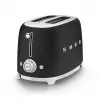Toaster Smeg 50's Style TSF01BLMEU 2 šķēles melns nerūsējošais tērauds