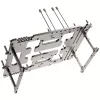 Benchtable korpuss Streacom BC1 V2 – atvērts testēšanas/bench šasija, titāna krāsa