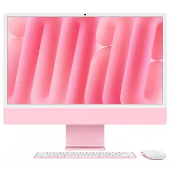 iMac 24 collas: M4 10/10, 16GB, 512GB SSD - Rozā