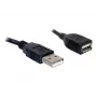 USB 2.0 pagarinātāja kabelis DeLOCK 82457 0,15 m melns