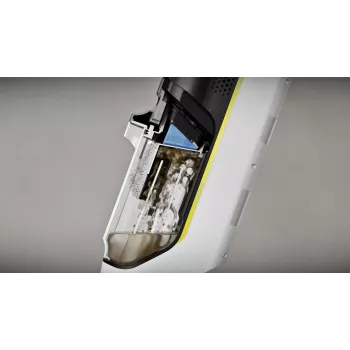 Grīdas mazgāšanas putekļsūcējs Karcher FCV2 Natural N 1.056-101.0 — akumulators 21,6 V, darbības laiks 25 min, 160 W, sausā un slapjā tīrīšana, bez maisiņa, LED displejs