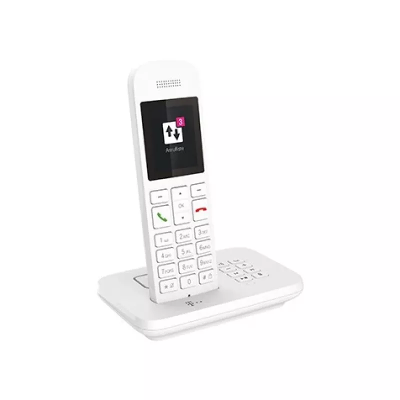 Telekom Sinus A12 analogais/DECT telefons, balts