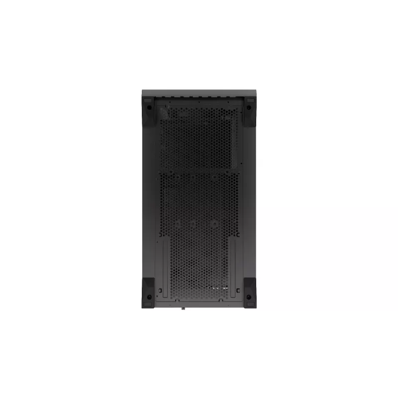 Datora korpuss KRUX Palum KRXD008 ATX melns — 2x3,5 collu nodalījumi, 2x2,5 collu nodalījumi, 2x120 mm ventilatori, GPU līdz 39,5 cm