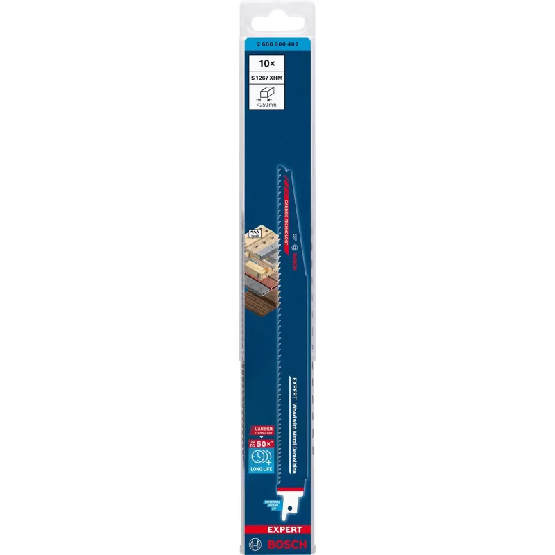Bosch 2 608 900 402 finierzāģa/figūrzāģa/abrazīvā zāģa asmens Abrazīvā zāģa asmens Karbīds 10 gab.