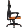 Spēļu krēsls CANYON Wave MCH02 — sieta atzveltne, ergonomisks dizains, melns/oranžs