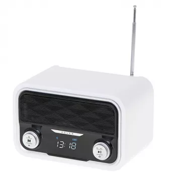 Adler AD 1185 — Pārnēsājams FM radio, Bluetooth 4.0, MP3, SD karte, AUX, 1800 mAh baterija, LCD displejs, uzlāde caur micro-USB