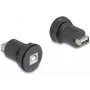 DeLOCK USB 2.0 Type-B to Type-A iebūvēts savienotājs melns 66744