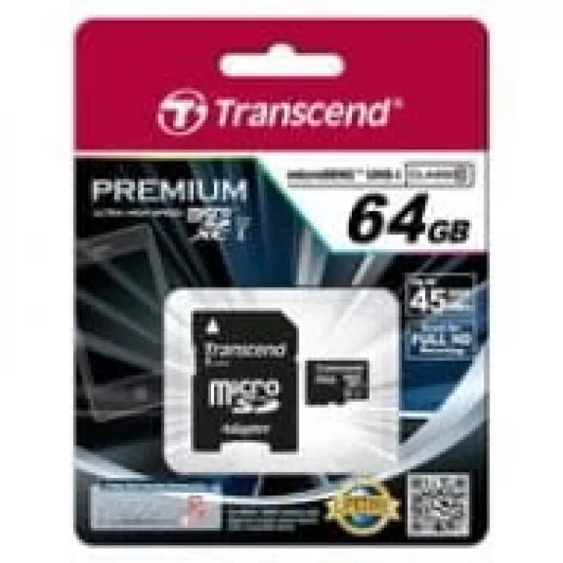 Transcend 64GB microSDXC UHS-I atmiņas karte TS64GUSDU1