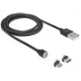USB kabelis DeLOCK 85723 USB 2.0 1.1m USB A USB C/Micro-USB B Melns