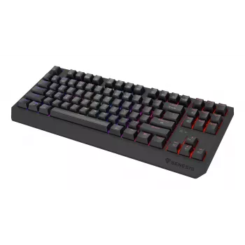 GENESIS Thor 230 TKL klaviatūra spēlēm USB + RF Wireless + Bluetooth QWERTY US English melna