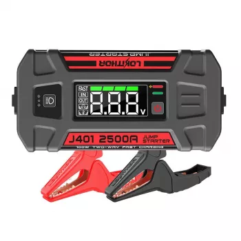 Automašīnas iedarbināšanas starteris Lokithor J401 2500A, ārējais akumulators 20000mAh