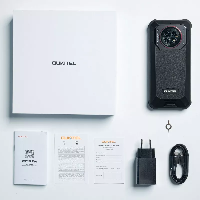 Viedtālrunis Oukitel WP19 Pro 6.78 collas 8GB/256GB melns