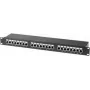 Plāksteru panelis Tecline 257310 1U Cat6 U/FTP Melns