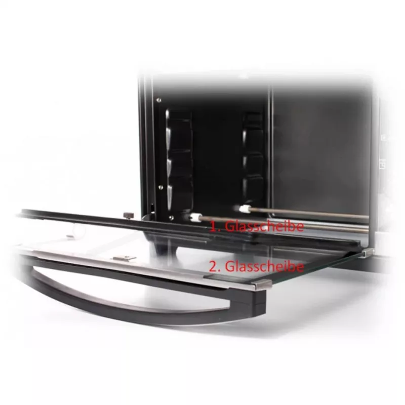 mini cepeškrāsns Rommelsbacher BG 1805/E Nerūsējošais tērauds – 42 L, 80–230 °C, 7 režīmi, rotācijas iesms