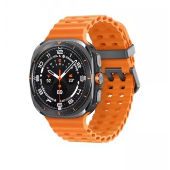 Samsung Galaxy Watch Ultra 3,81 cm (1,5 collu) AMOLED 47 mm Digitāls 480 x 480 pikseļi Skārienekrāns 4G Pelēks, Titāns Wi-Fi GPS (satelīts)
