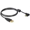 USB kabelis DeLOCK 83147 USB 2.0 1 m USB A Micro-USB B Melns