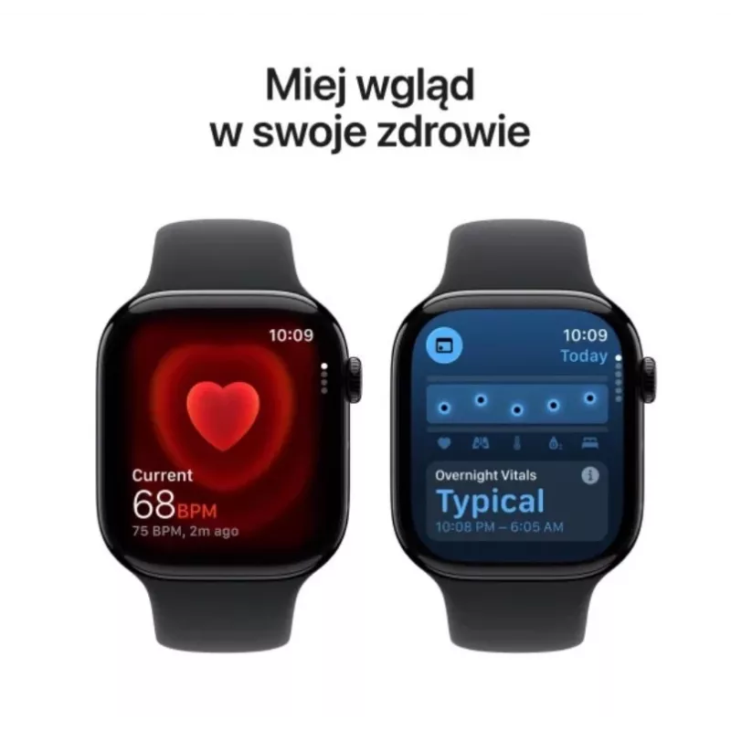 Apple Watch Series 11 GPS + Cellular 42mm Space Grey Aluminium Case ar Black Sport Siksniņu - M/L