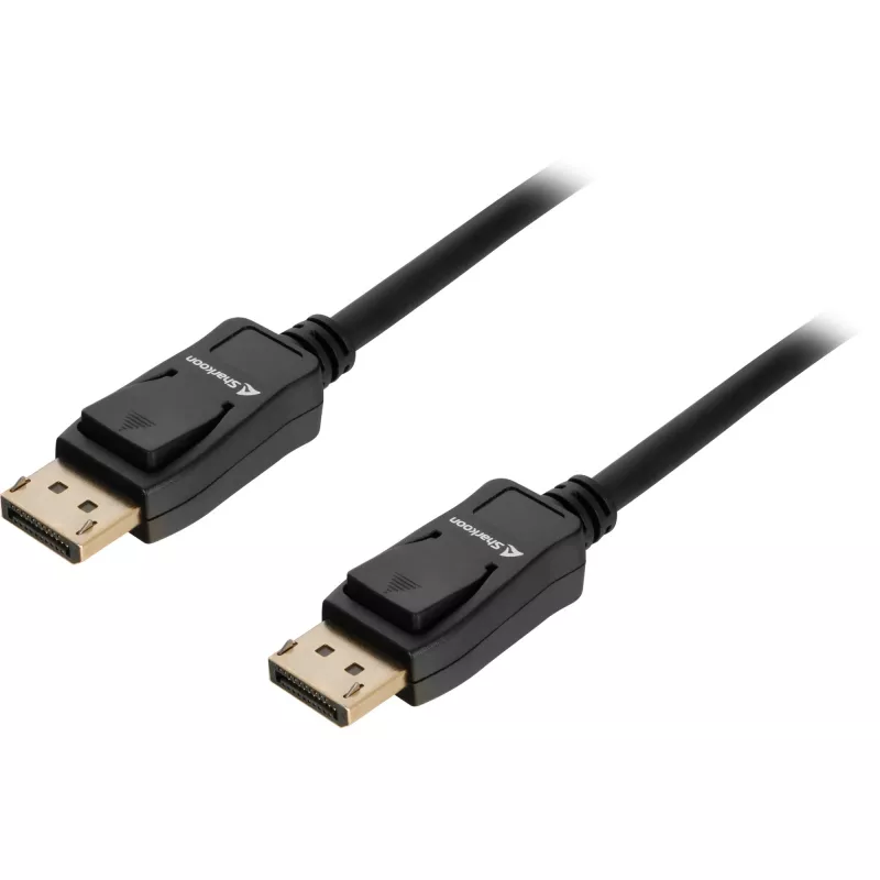 DisplayPort kabelis Sharkoon 1.4 8K, 1 m, melns