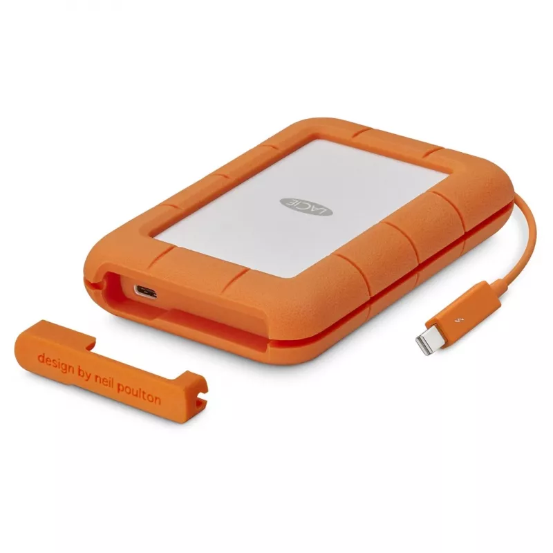 LaCie Rugged USB-C ārējais cietais disks 5 TB USB Type-C 3.2 Gen 1 (3.1 Gen 1) Pelēks Dzeltens