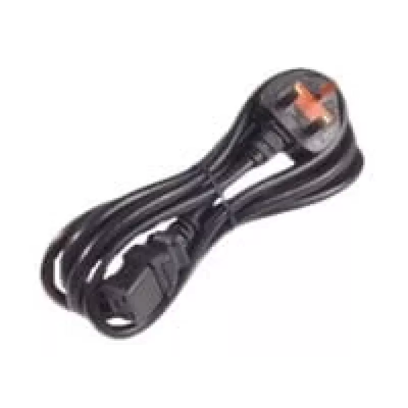 APC AP9895 barošanas kabelis, 16A 200-240V, C19 uz UK spraudni BS 1363A, 2,44 m, melns