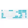 Ducky Keycap Set, PBT, ISO (DE) - balts/zils