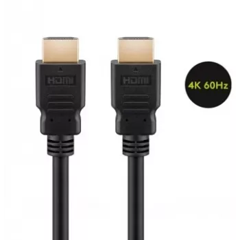 Goobay 61159 - 2 m - HDMI Type A (Standard) - HDMI Type A (Standard) - 10,2 Gbit/s - Audio Return Channel (ARC) - Melns (61159)