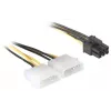 PCI Express kartes strāvas kabelis DeLOCK 82315 0.15 m