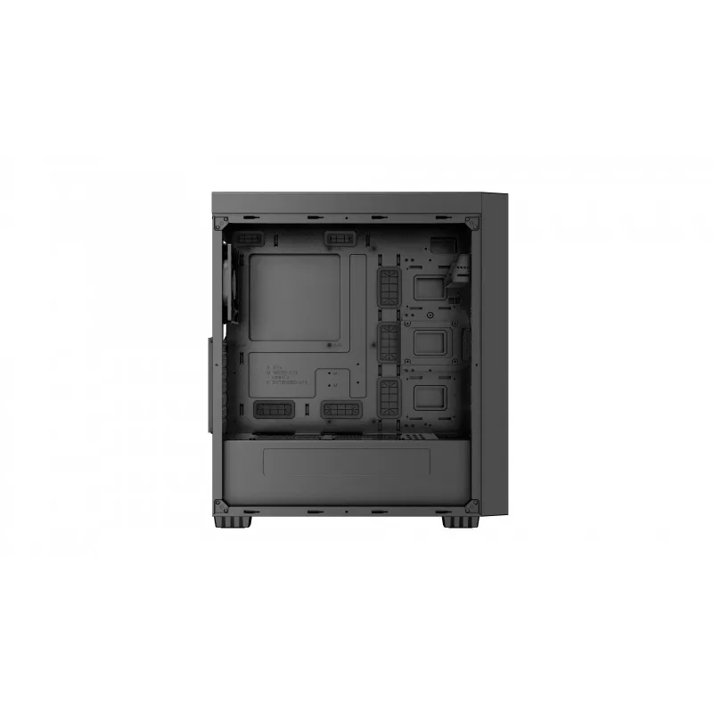 Gembird Fornax K500 ATX datora korpuss, Midi Tower, Melns