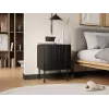 Nakts skapīšu komplekts 2 gab. Cama Meble ISLA 44,5×40×59 cm melns matēts MDF/skaidu plātne