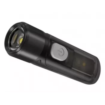 Rokas lukturītis Nitecore TIKI LE — 300 lm, uzlādējams ar USB, polikarbonāts, IP66, triecienizturīgs, 10,5 g, 55 mm, Melns
