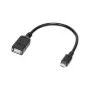 Logilink - USB OTG adapteris viedtālruņiem - USB Type A (W) - Micro-USB Type B (M) (USB 2.0) - 0,20 m - Melns (AA0035)