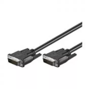 Wentronic Goobay DVI-D FullHD kabelis Dual Link, melns, 5 m - DVI-D spraudnis Dual-Link (24+1 kontakts) > DVI-D spraudnis Dual-Link (24+1 kontakts) (68084)