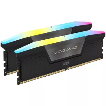 DIMM 64 GB DDR5-5600 (2x 32 GB) Dual-Kit, atmiņa melna, CMH64GX5M2B5600C40, Vengeance RGB, INTEL XMP