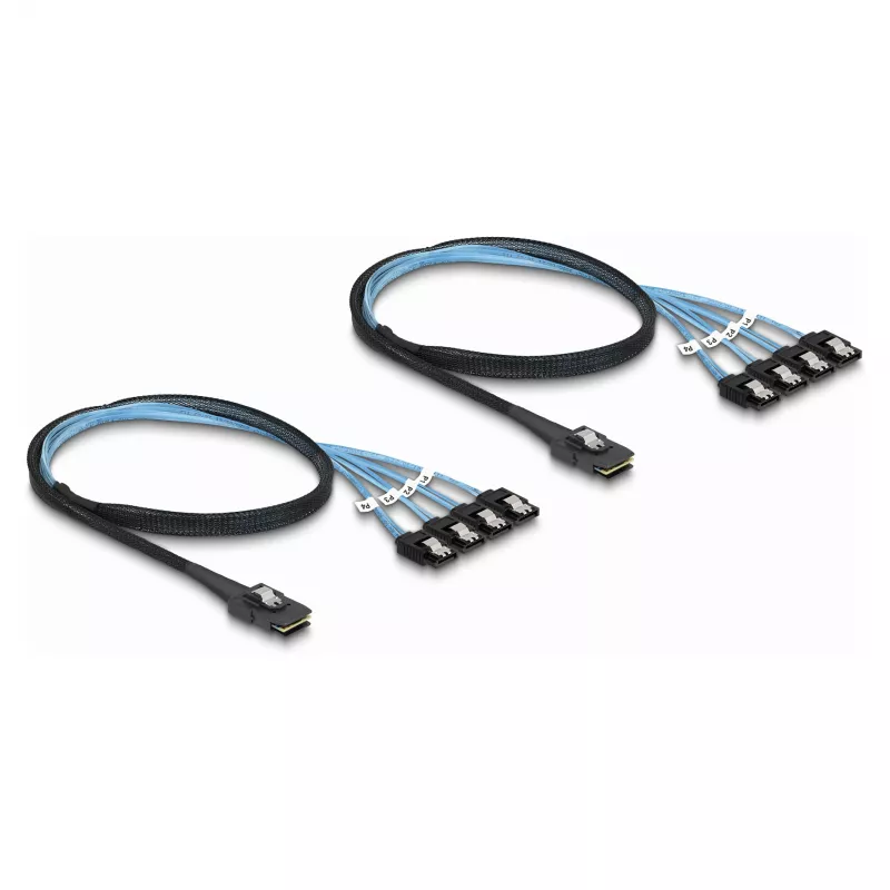 DeLOCK pārveidotājs M.2 2280 Key B+M vīrišķais uz 8 x SATA