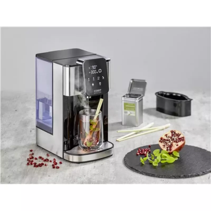 Elektriskā tējkanna Caso Turbo Hot Water Dispenser HW 1660 — 4 L, 2600 W, melna/nerūsējošais tērauds